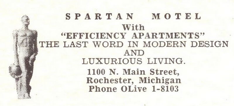 Downtown Inn (Spartan Motel, Spartan Inn) - Vintage Postcard